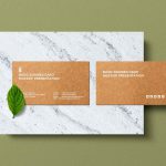 Karft paper business card mockups cover