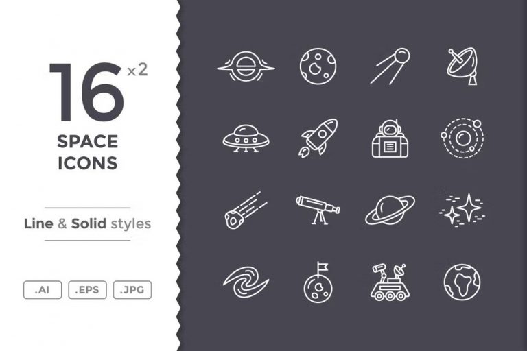 30+ Best Space Icons for Cosmic Designs - Decolore.Net