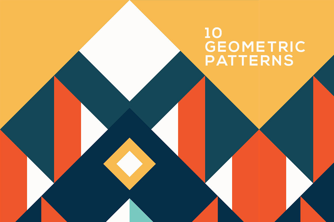 A set of free colorful geometric patterns
