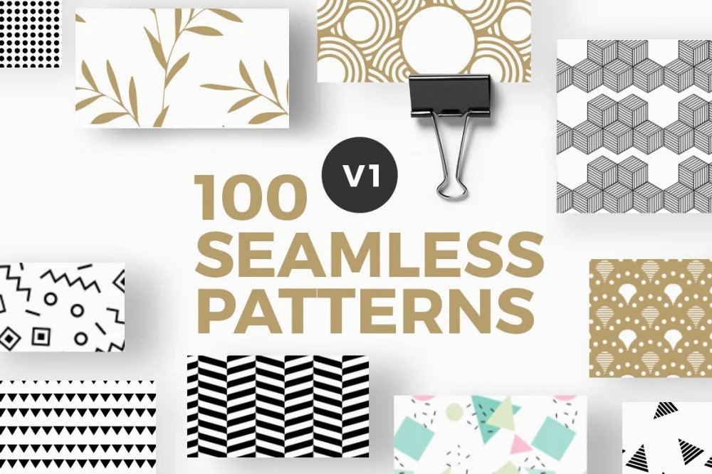 A big collection of seamless patterns