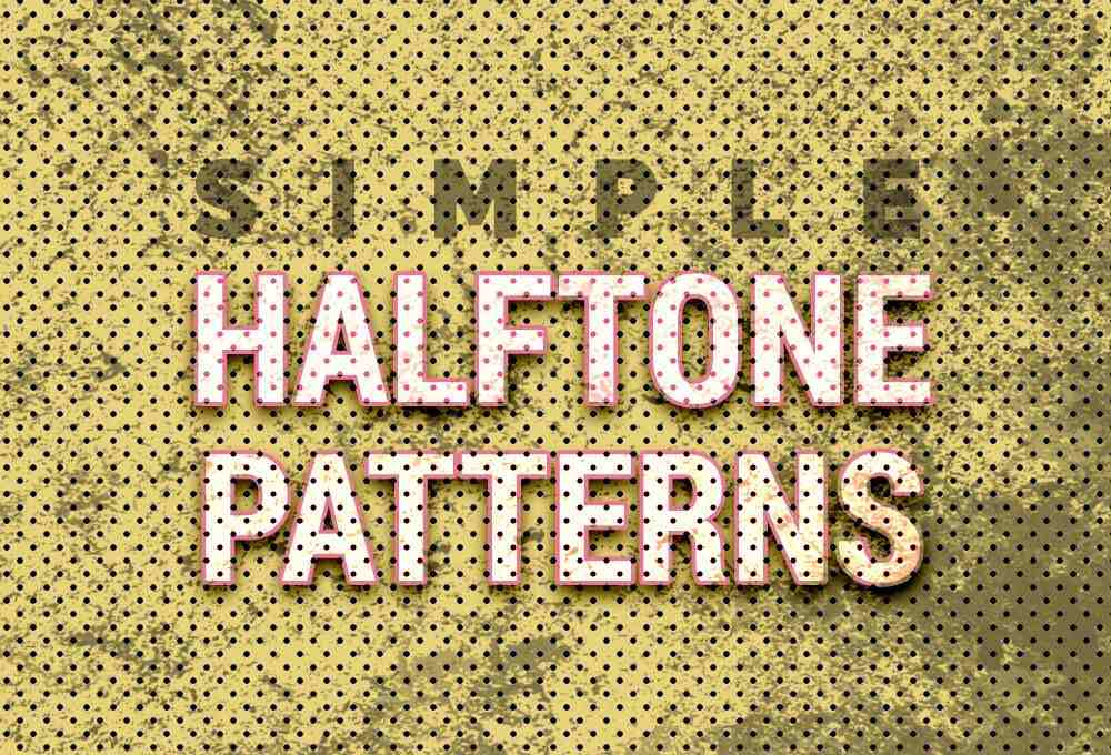 A simple halftone patterns free