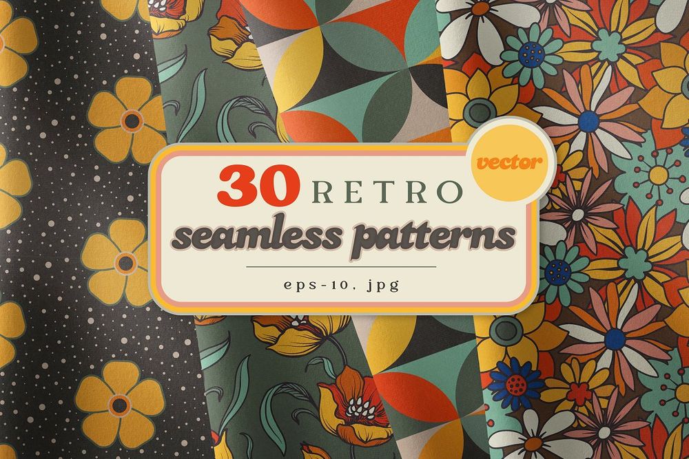 A retro seamless patterns