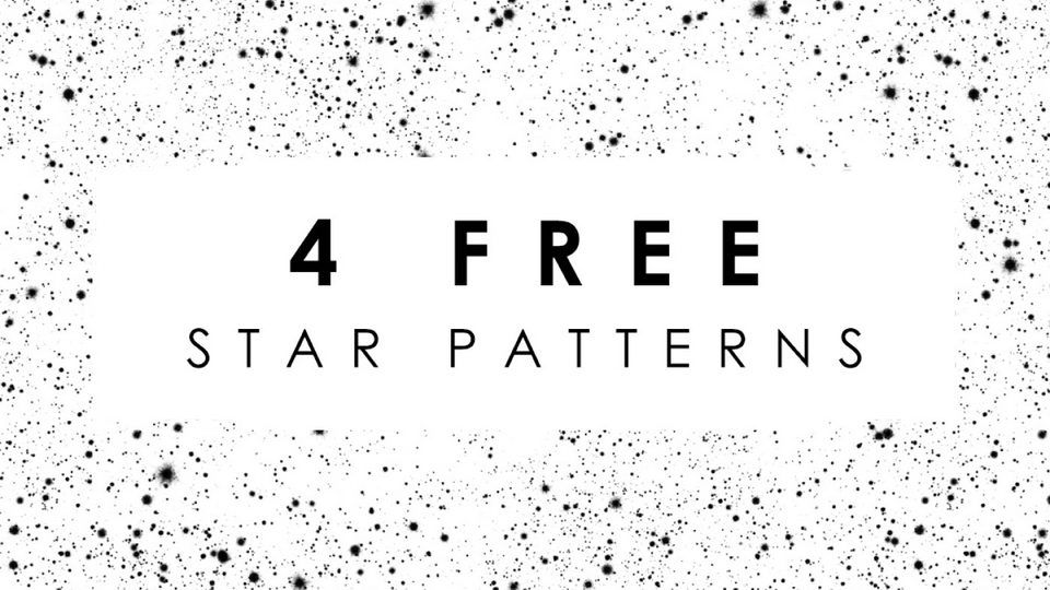 Four different free star patterns
