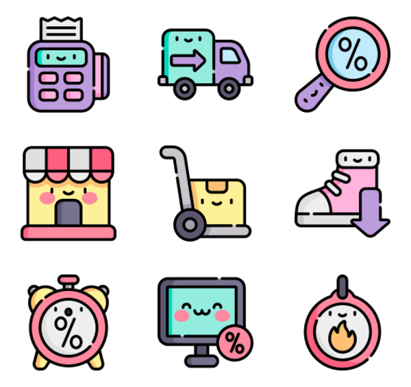 Fifty free black friday icons