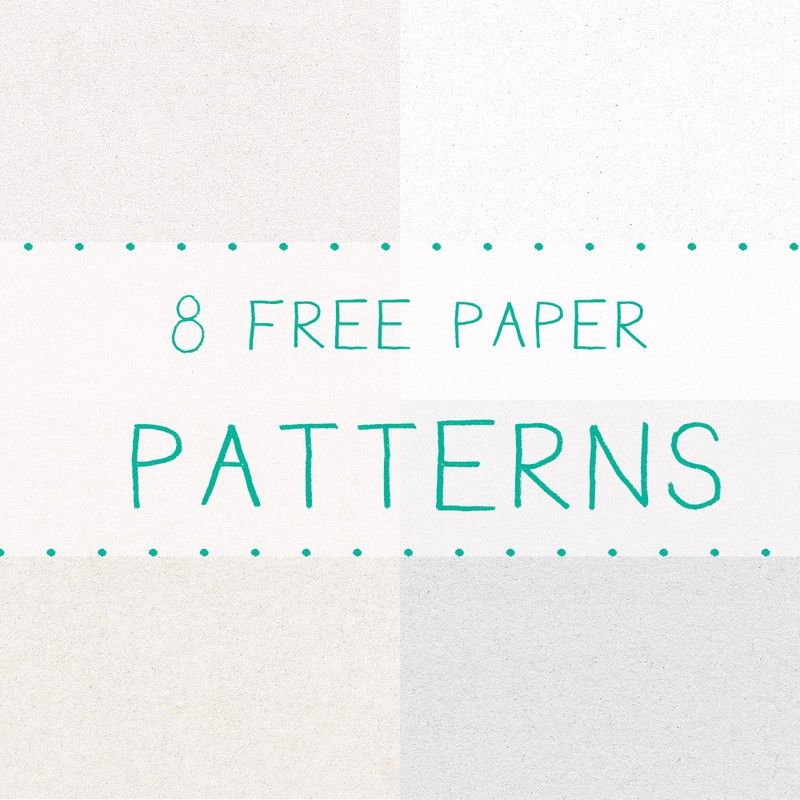 A free set of paper patterns