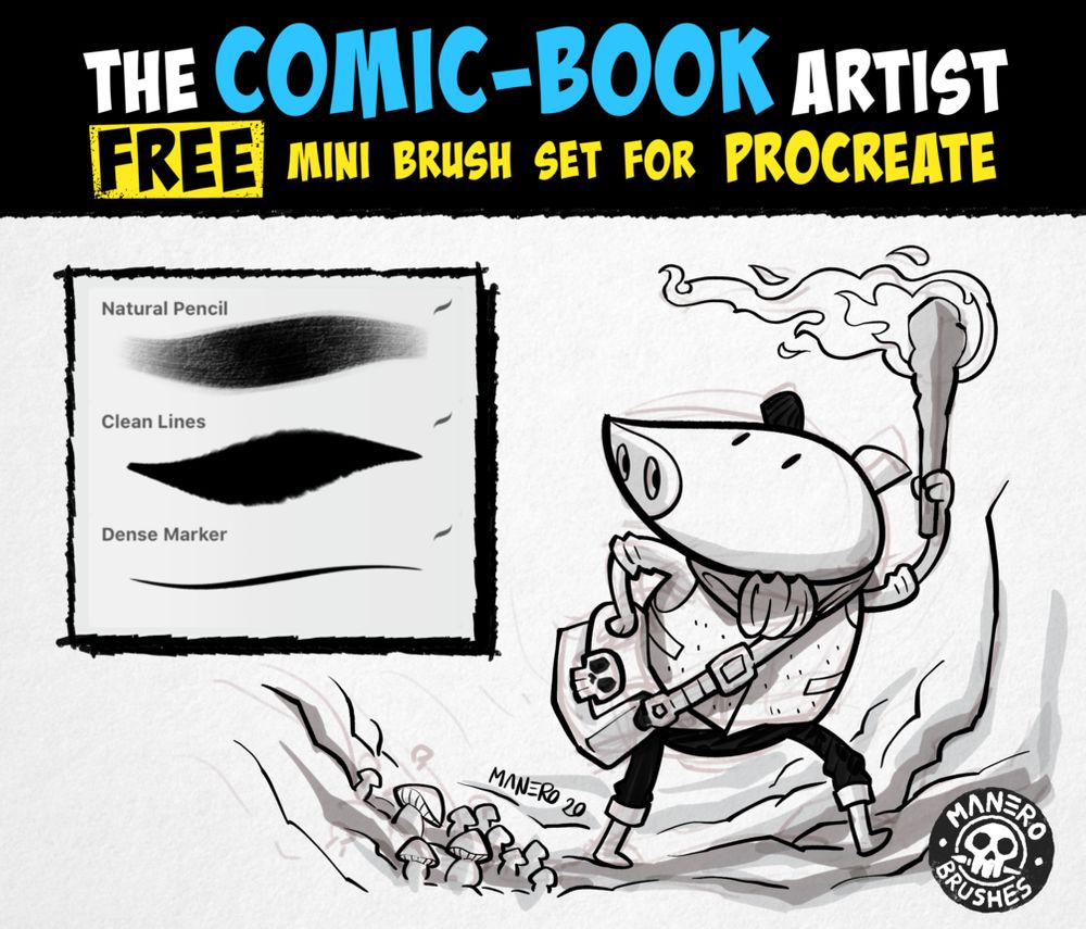Free Comic Brush for Procreate