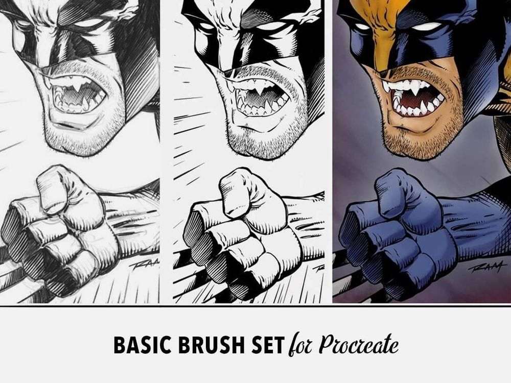 A free brush set for procreate