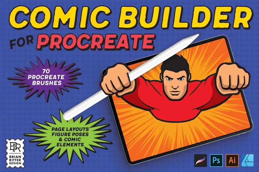 Build Comics with Procreate Brushes