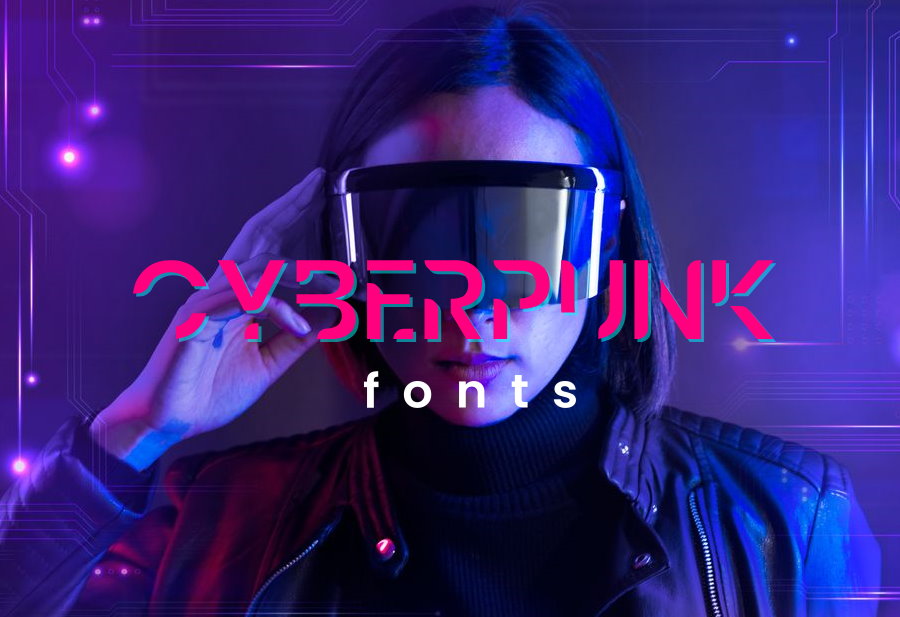 Cyberpunk fonts cover
