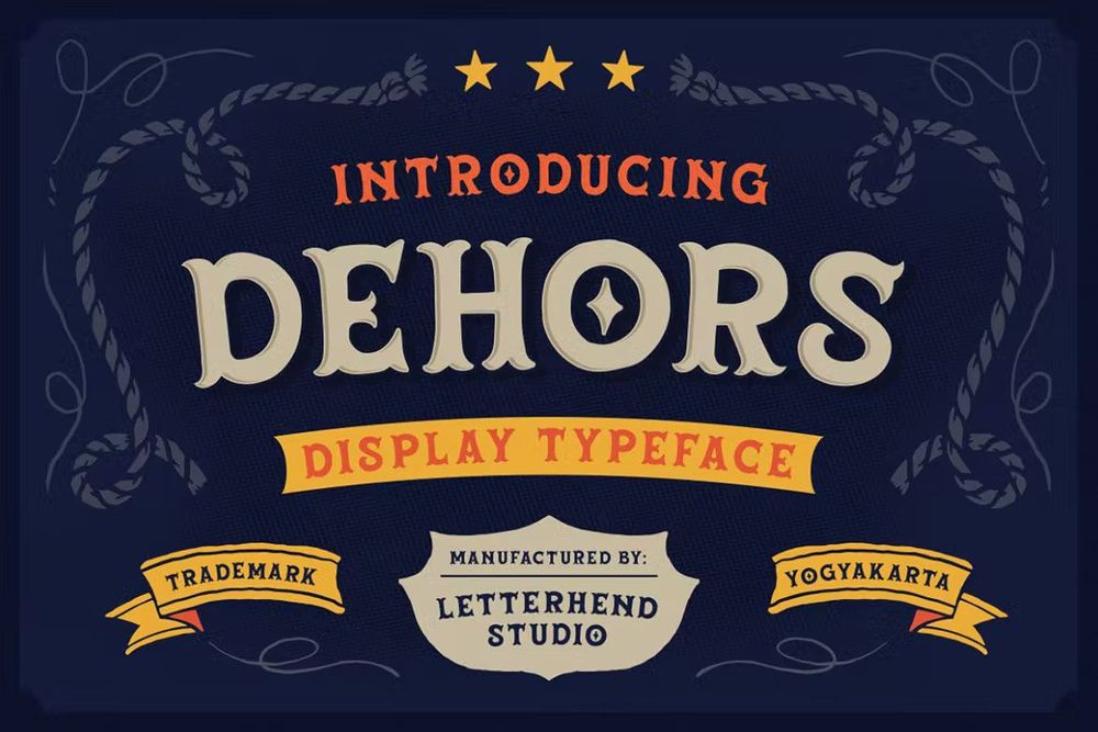 A western display typeface