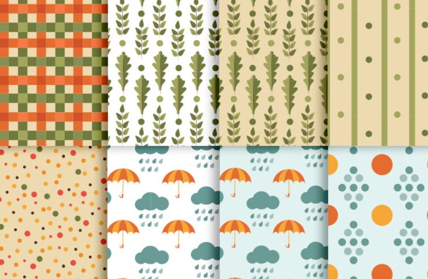 Free autumn seamless psd patterns