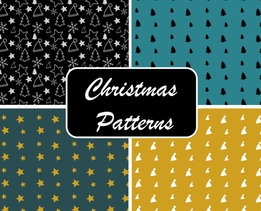 Free different christmas psd patterns