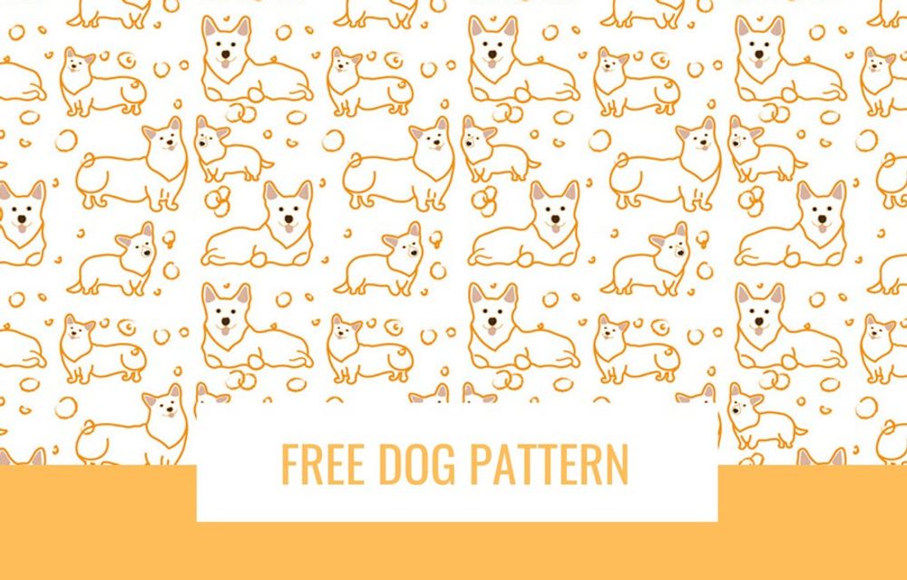 A simple free dog pattern