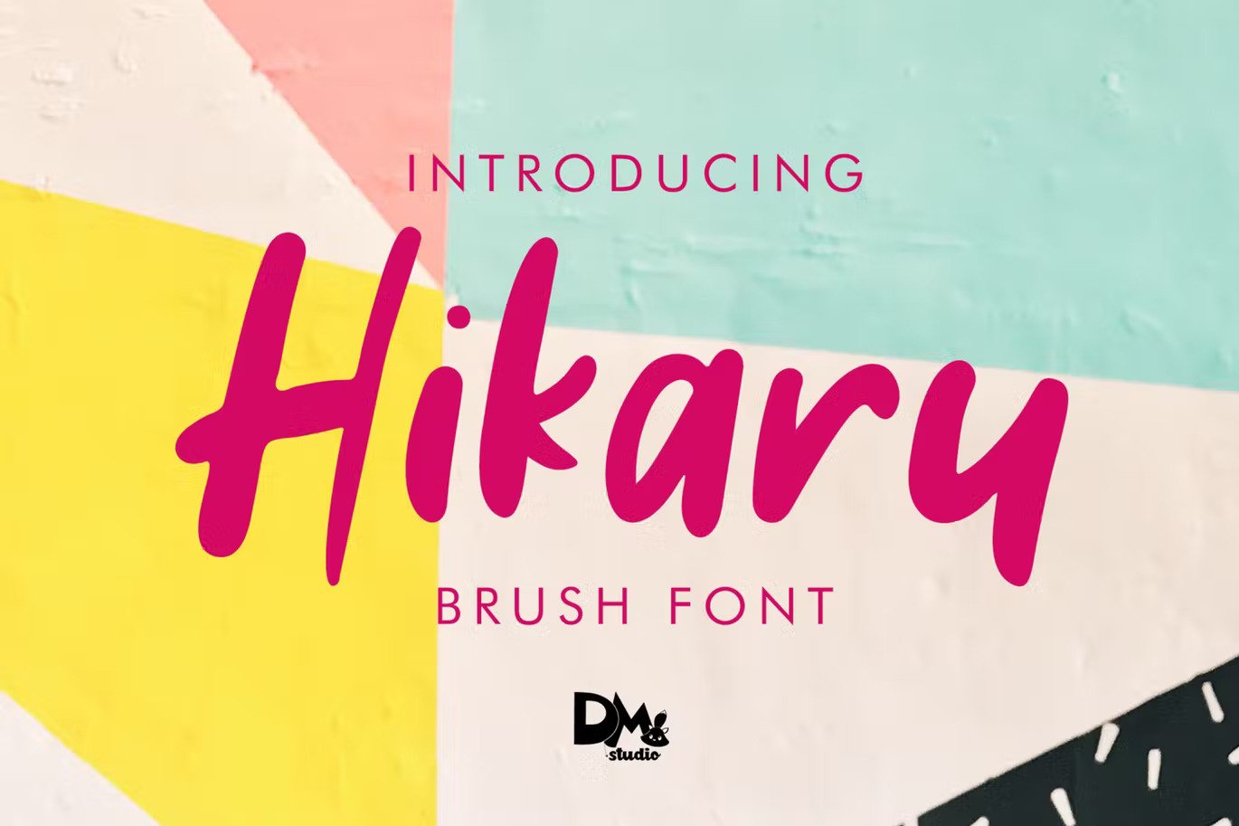 A whimsical brush font