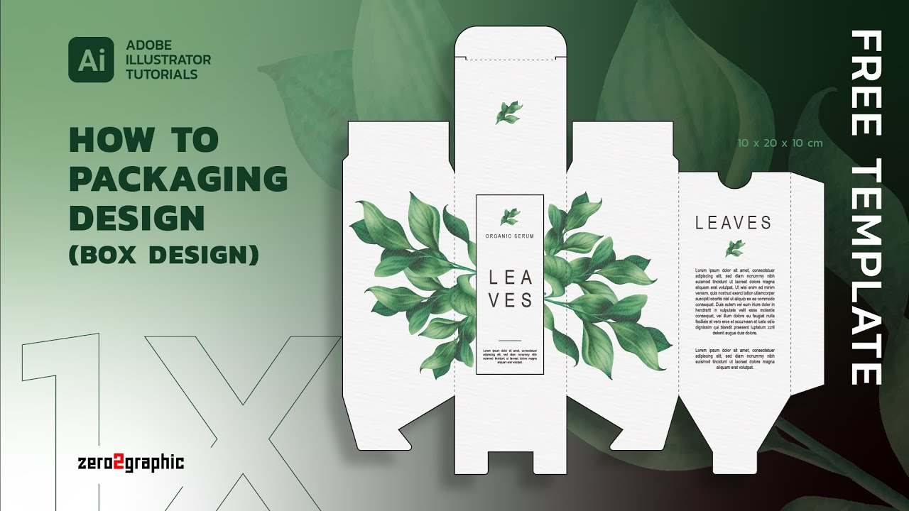 How to create a packaging design in adobe illustrator