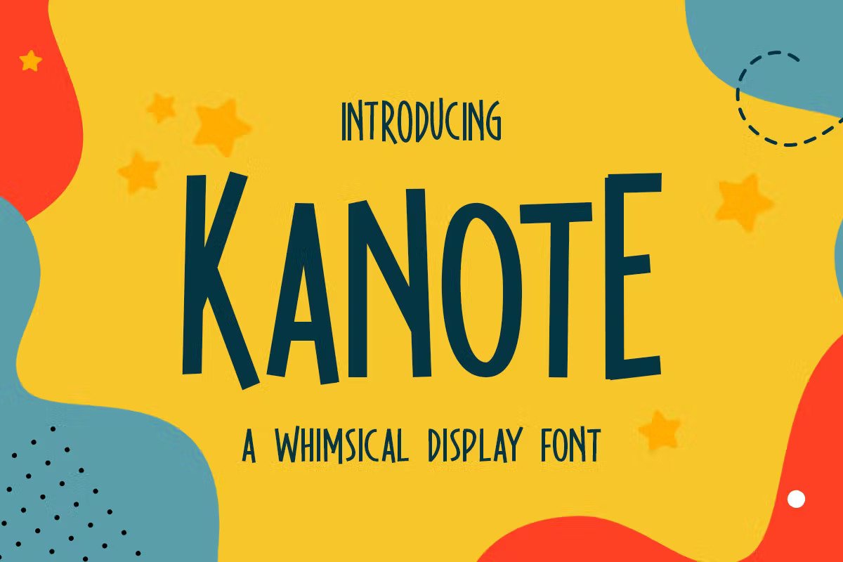 A whimsical display font