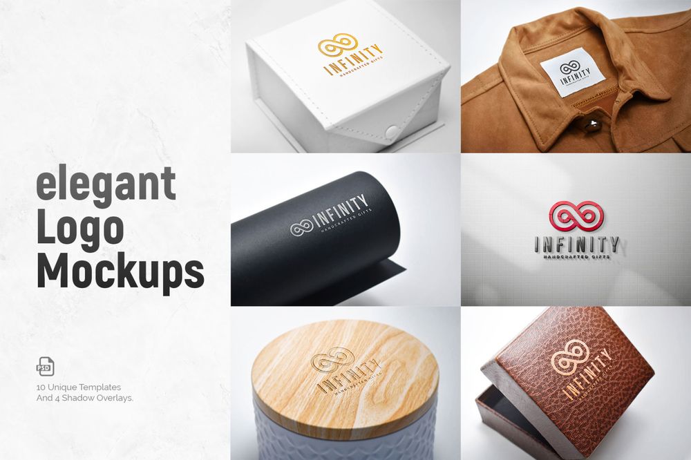 An elegant logo mockups