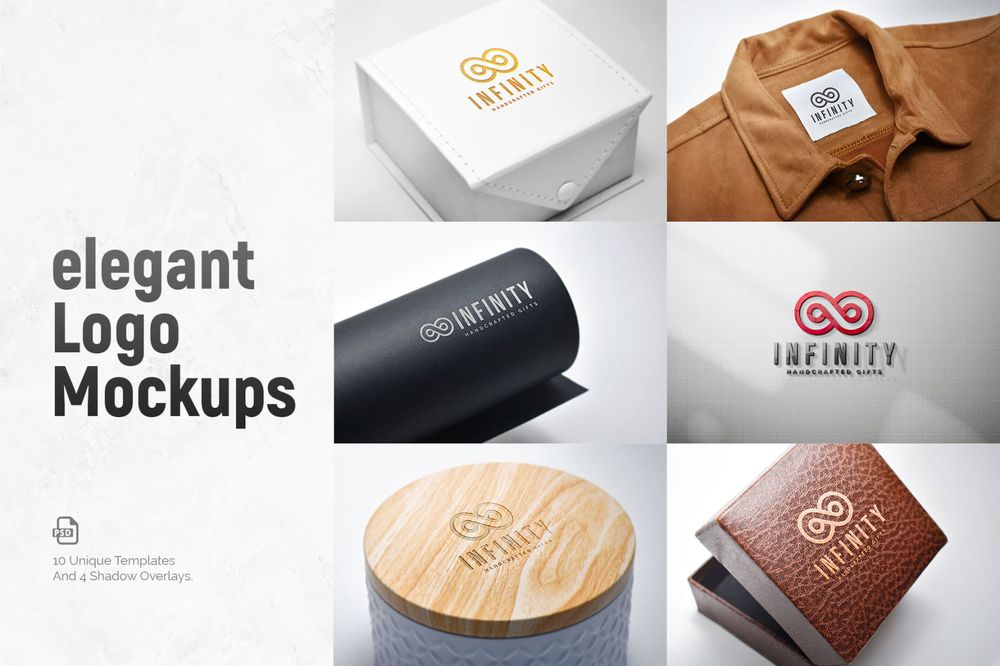 An elegant logo mockups