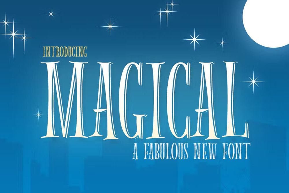 A fabulous magical font