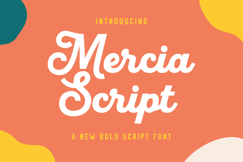 A free new bold script font