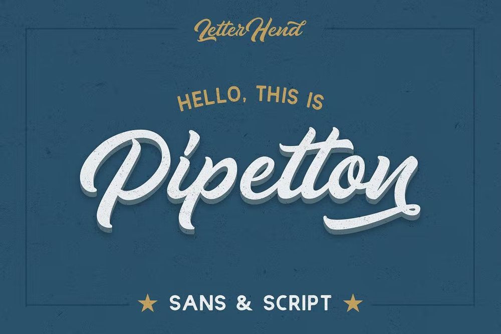 A sans and script font duo