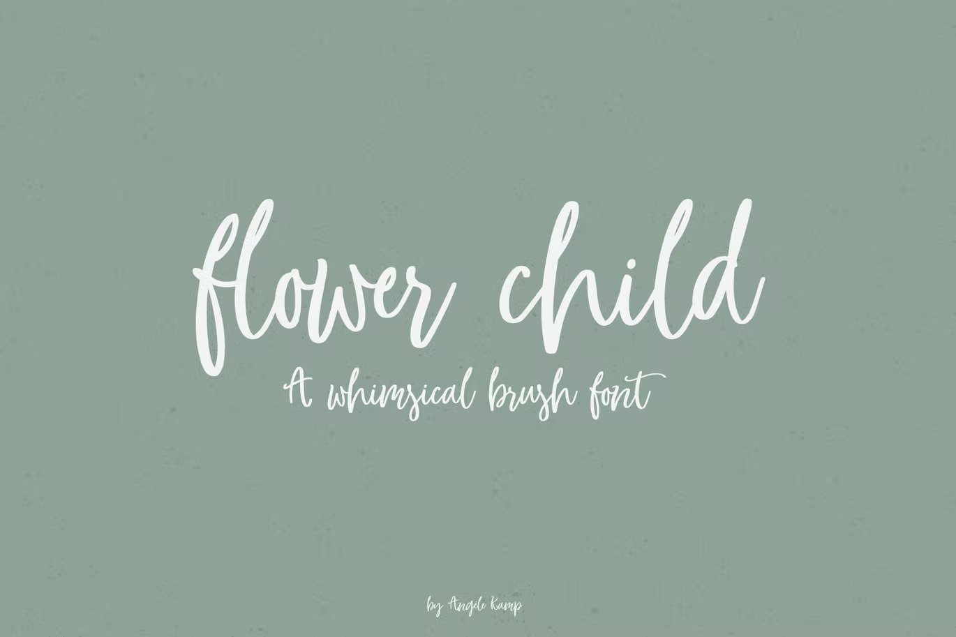 A whimsical brush font