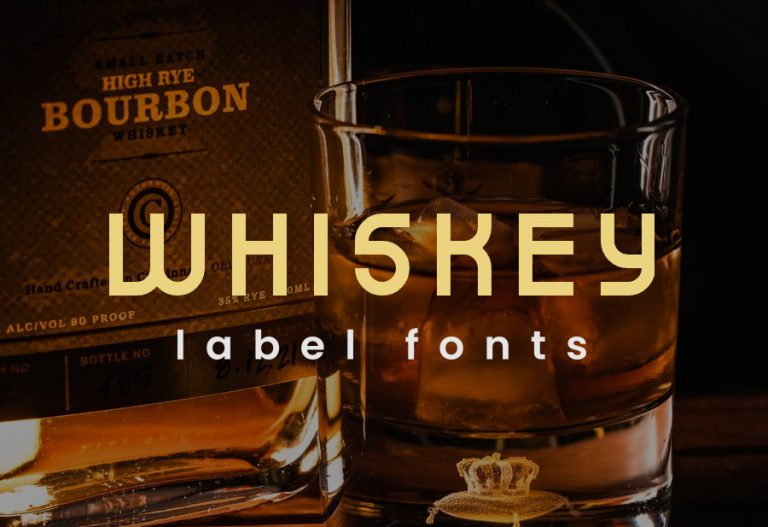 Whiskey label fonts cover