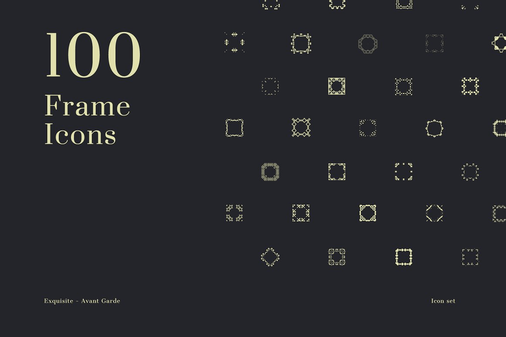 A big set of frame icons