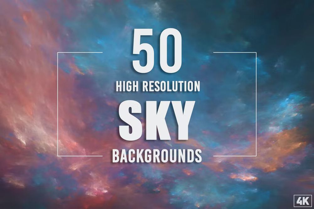 High resolution sky backgrounds