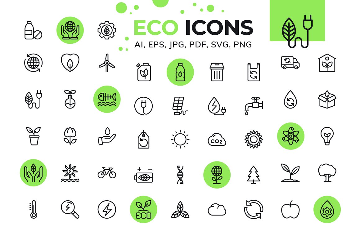 Ecology icon set