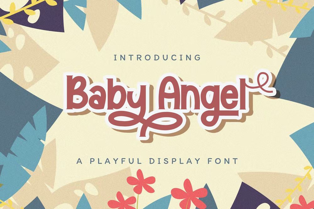 A playful display font