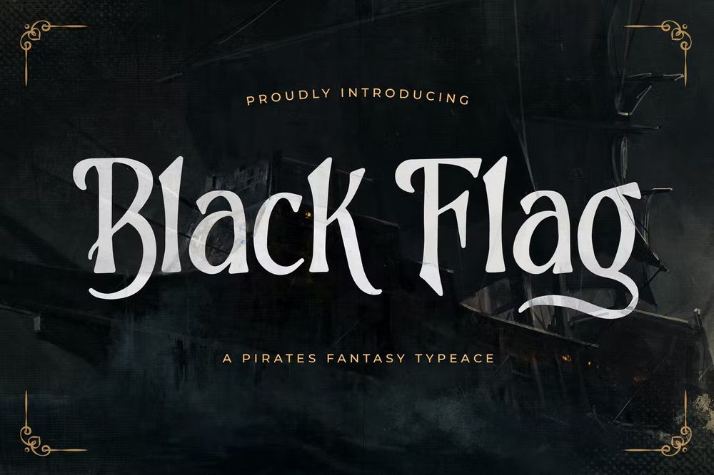 A pirates fantasy typeface