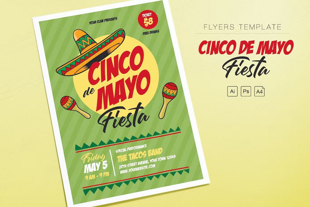 Cinco de mayo fiesta flyer