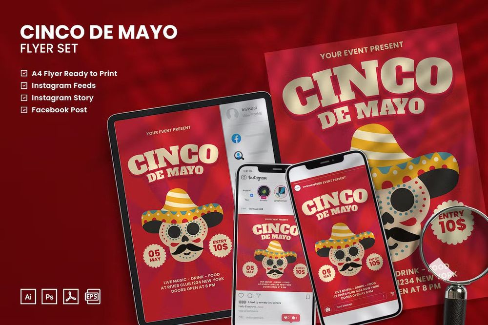 A set of cinco de mayo event