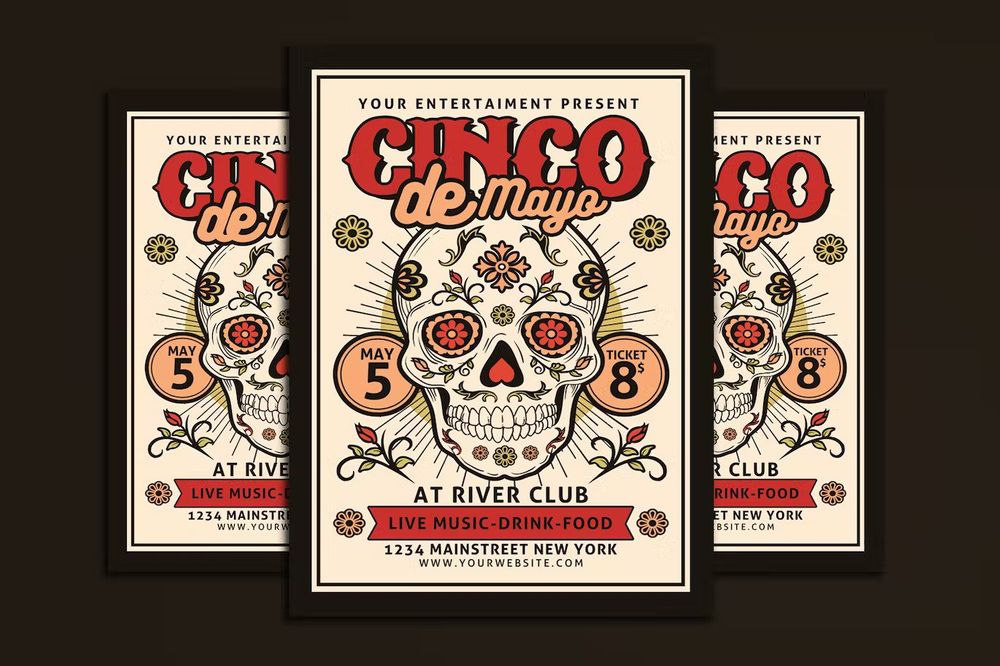 Cinco de mayo live music flyer