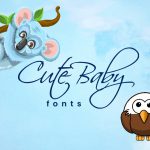 A cute baby fonts cover