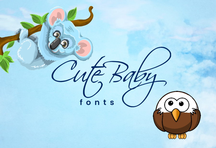A cute baby fonts cover