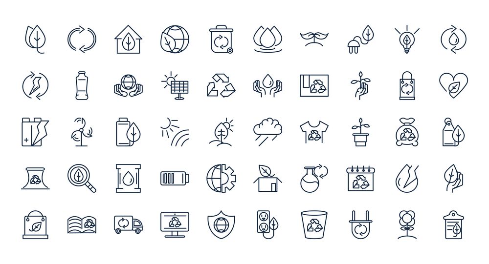 Free ecology sustainability icons