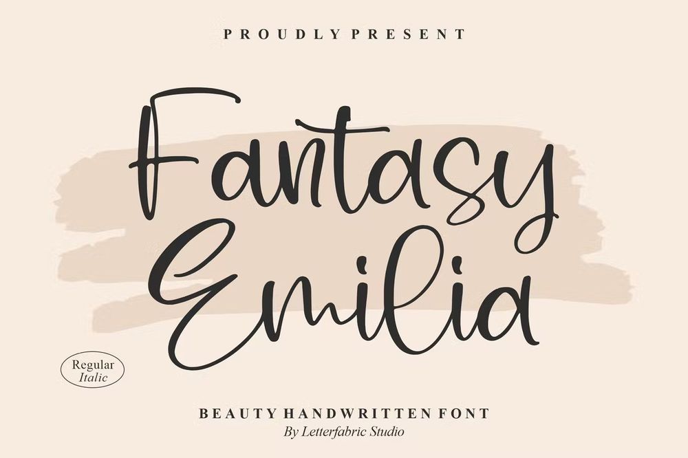 A beauty handwritten fantasy font