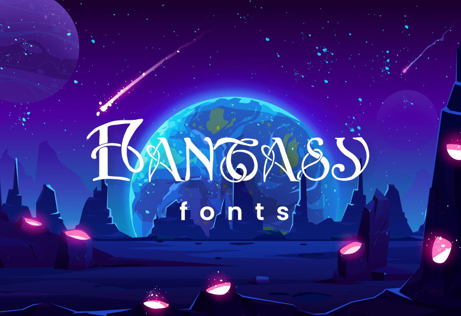 A fantasy fonts cover