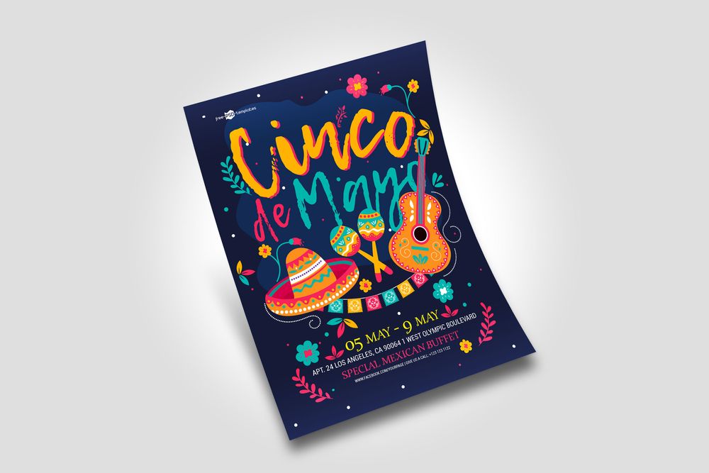 Free cinco de mayo music fiesta flyer