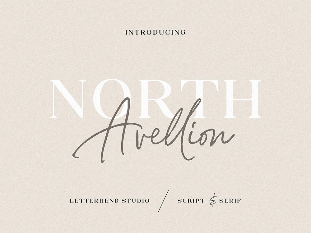 Free script and serif duo font