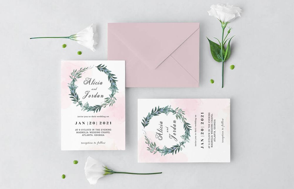 A free wedding invitation template