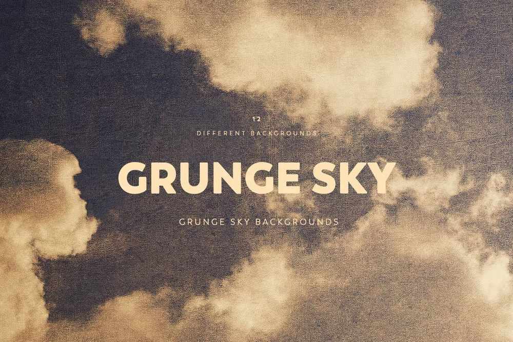 Dark grunge sky backgrounds