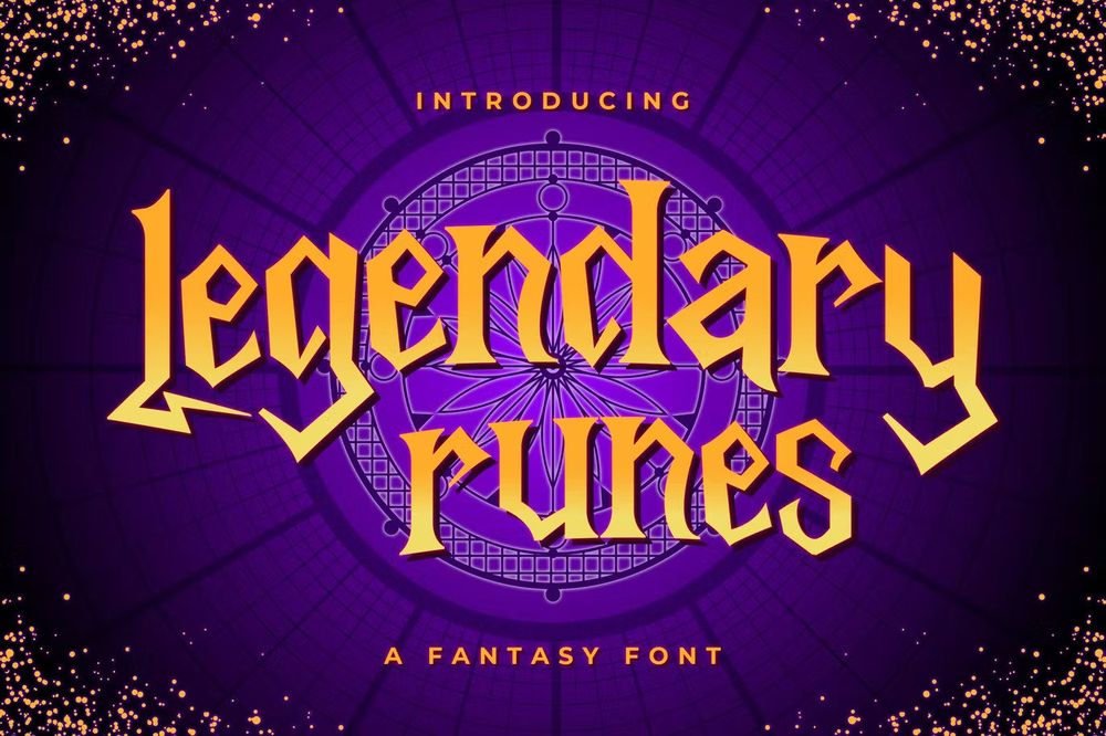 A legendary fantasy font