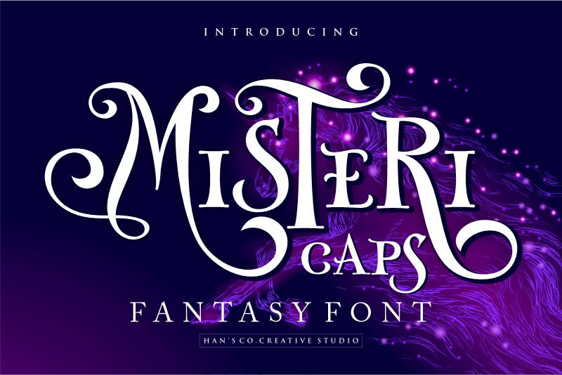 A misterious fantasy font