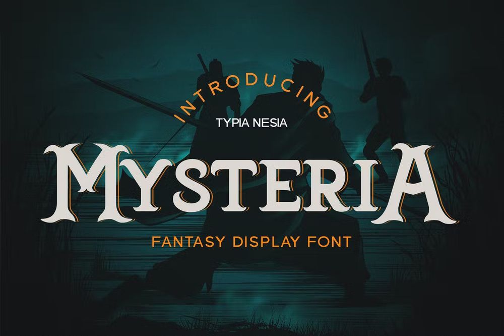 A fantasy display font