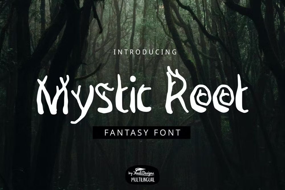 A fantasy font inspired by forest