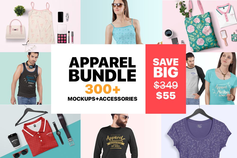 Apparel mockup bundle