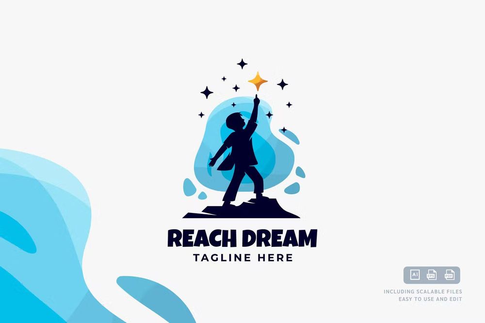 Reach drem kids logo template